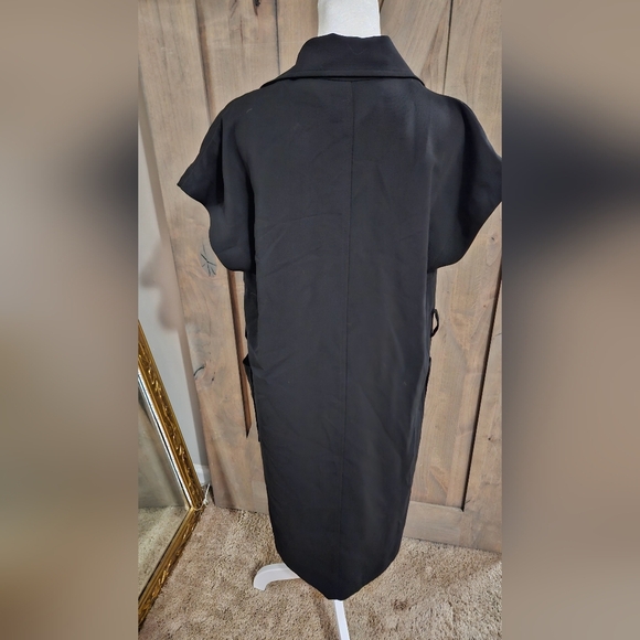 ZARA Suit Style Double Button Midi Dress In Black. Size XS NWOT - Picture 16 of 16